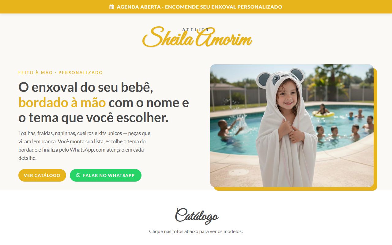 Site do Atelier Sheila Amorim